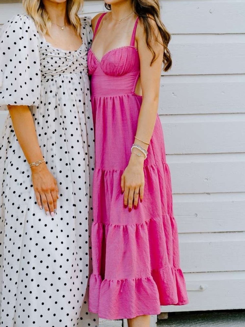 Princess Polly Spaghetti-Strap Tiered Maxi Dress in Pink - Picture 2 of 9